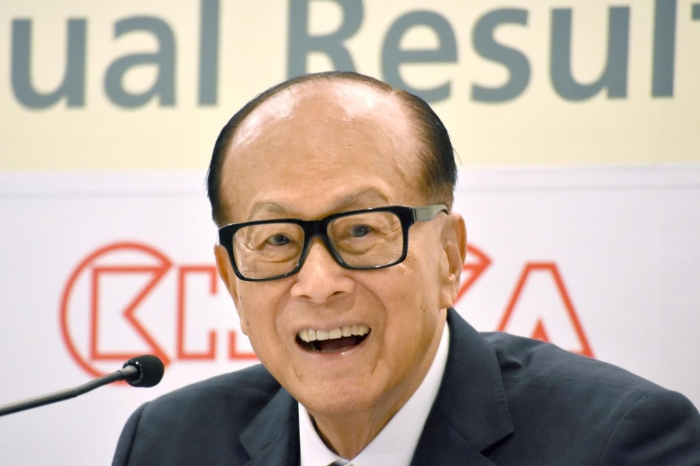Li Ka-shing has announced he plans to step down as chairman and take up an advisory role at the flagship companies he controls, CK Hutchison Holdings and CK Asset Holdings. Photo: Kyodo