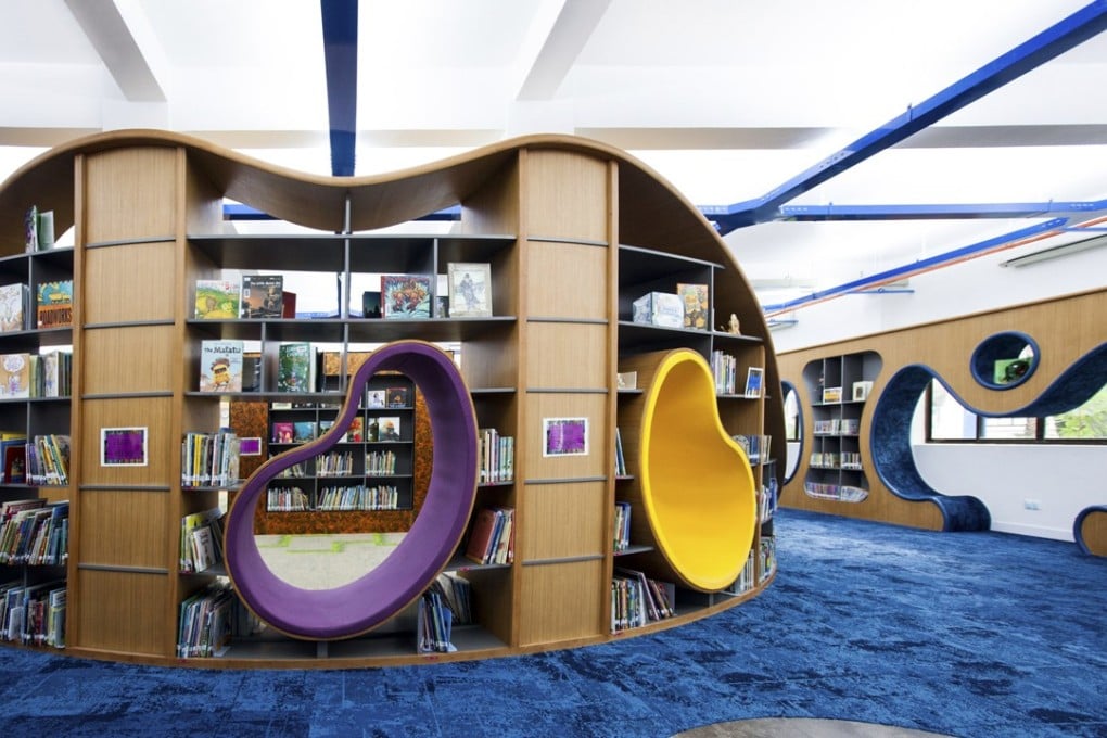 The primary school library at the International School Ho Chi Minh City, by OUT-2 Design.