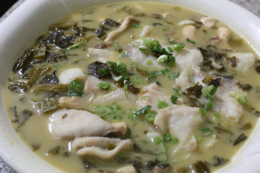 A dish of pickled mustard cabbage and stewed fish served at San Xi Lou, Times Square, Causeway Bay. Photo: Edmond So
