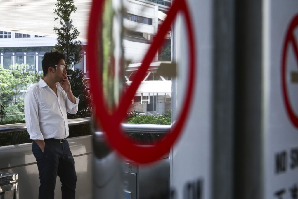 The population of smokers in Hong Kong has declined over the years, but more smokers are using electronic smoking devices. Photo: Sam Tsang
