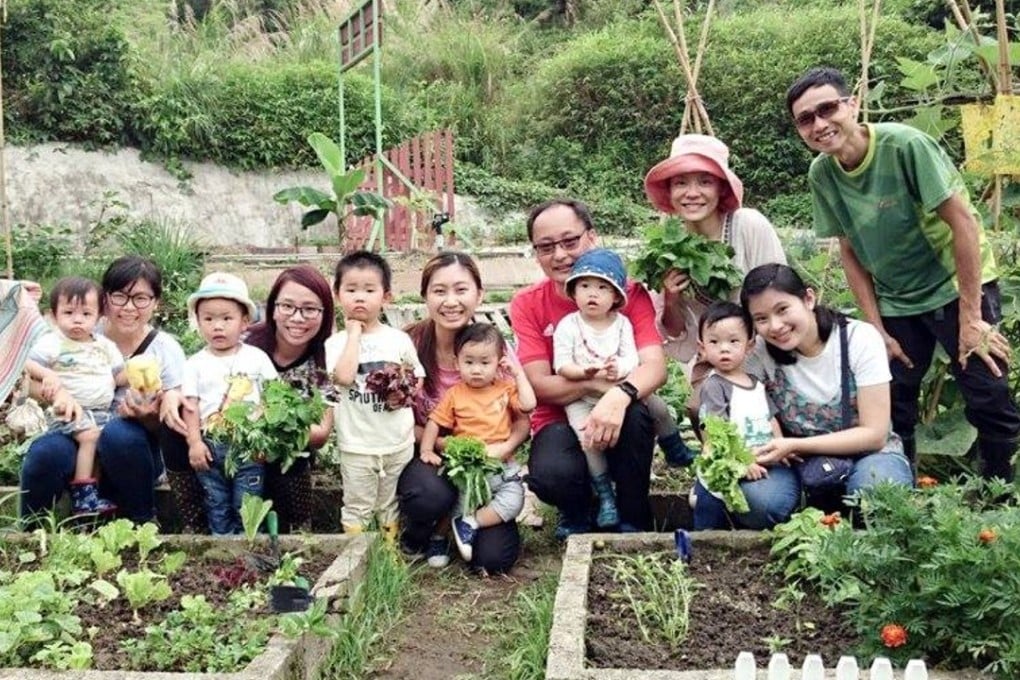 Kevin Shum (right) started getting involved with agriculture in 2013, spurred on by the concepts of organic farming, a healthy diet and green living. Photo: Handout