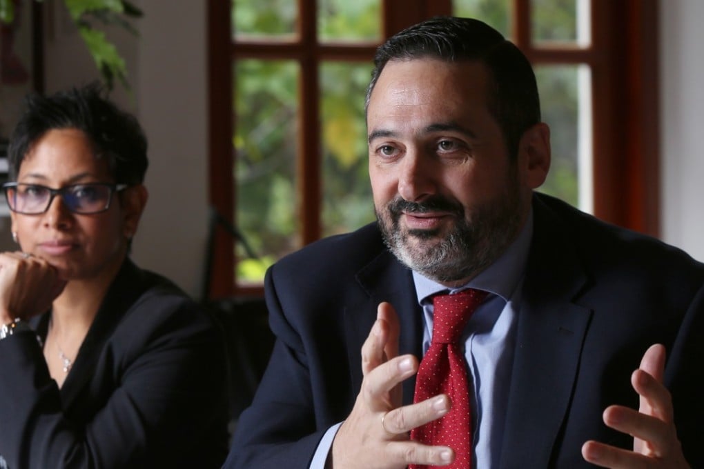 British Airways CEO Alex Cruz (right, with BA regional general manager, Greater China and the Philippines, Noella Ferns) at a media round table. Photo: Xiaomei Chen