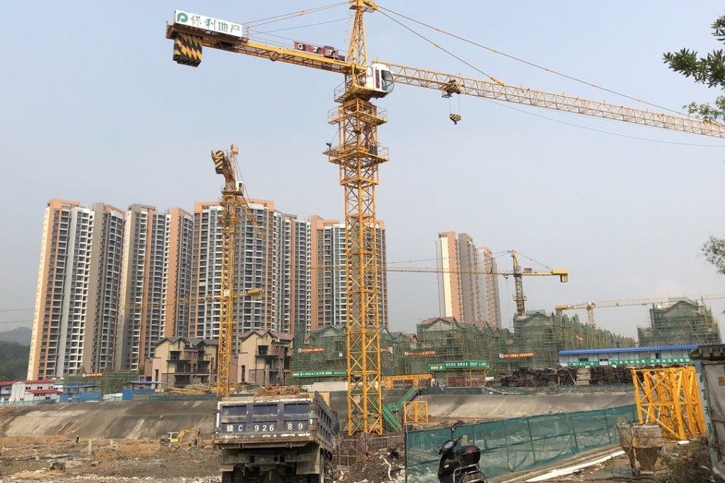 Construction in the city of Zhongshan. its inclusion in the ‘Greater Bay Area’ development mega project is fuelling a house price boom. Photo: Pearl Liu