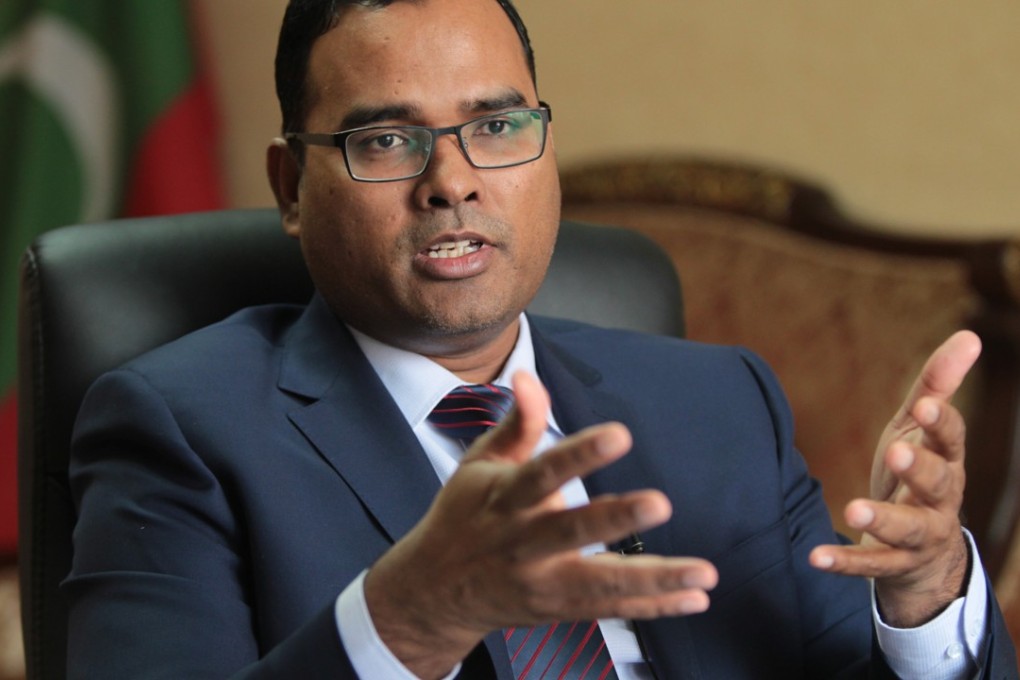 The Maldives’ ambassador to China Mohamed Faisal says the country will push ahead with Chinese projects and seek more investment from the country. Photo: Simon Song