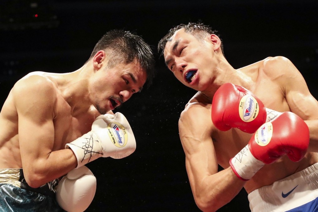 Rex Tso (right) has not fought since defeating Japan's Kohei Kono (left) in October. Photos: Edward Wong