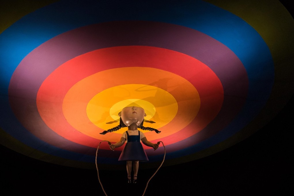 One of French street artist Seth’s installations at the Museum of Contemporary Art in Shanghai. Photo: Alex & Bin