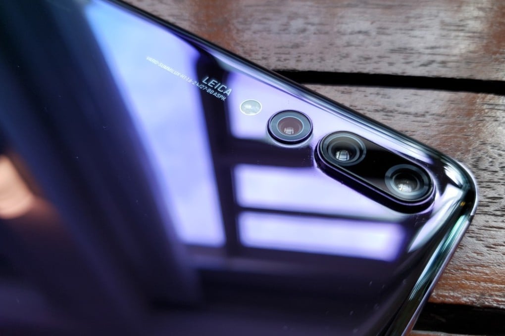 The Huawei P20 Pro is equipped with three cameras on the back (from left): a 20-megapixel monochrome camera, a 40-megapixel RGB camera and an 8-megapixel telephoto camera. Photo: Ben Sin