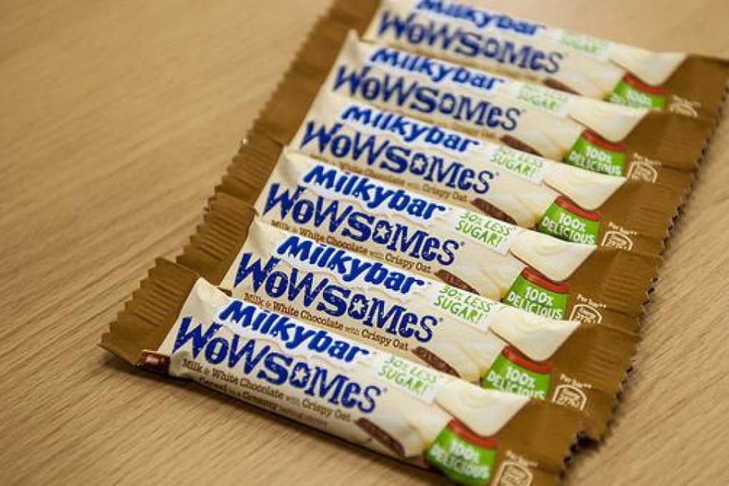 Nestlé Milkybar Wowsomes use the firm's patented sugar reduction technology. Photo: Nestlé