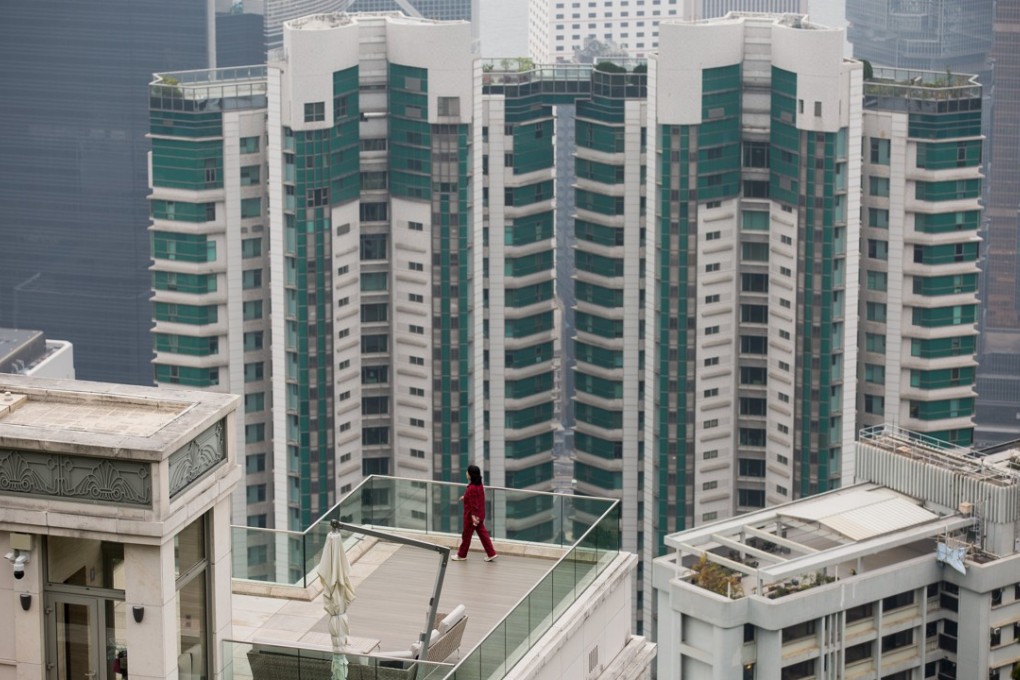 A residential area in the Mid-Levels, Hong Kong. Photo: EPA