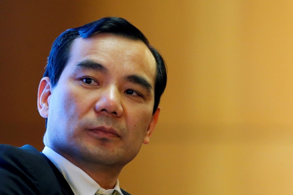 Chairman of Anbang Insurance Group Wu Xiaohui attending the China Development Forum in Beijing on March 18, 2017. Photo: REUTERS