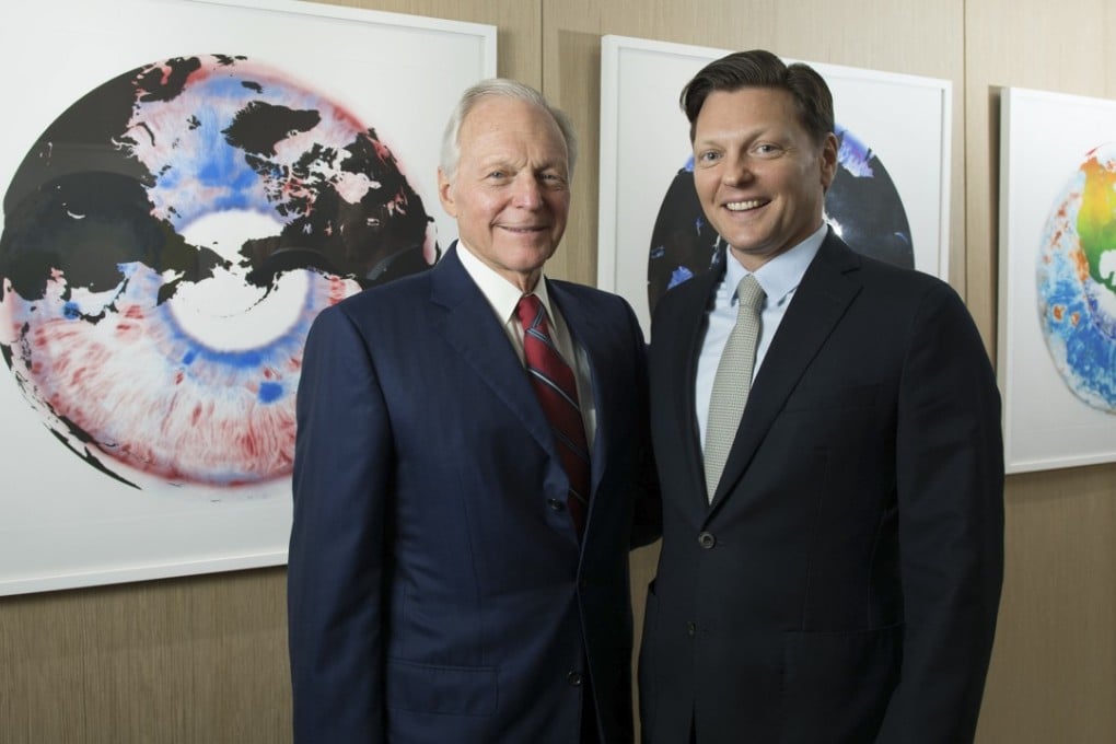 Michael Green, chairman, with his son Daniel, managing director of Arnhold & Co. Picture: Arnhold