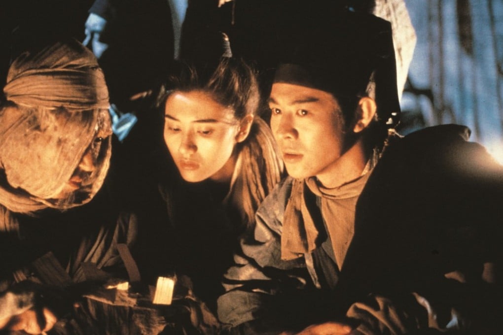 Jet Li and Michelle Reis in a still from Swordsman II (1992).