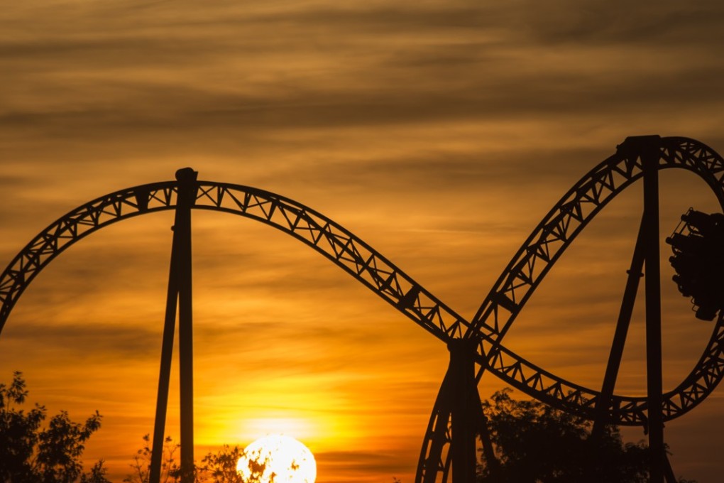 A roller coaster during a Halloween celebration in the leisure park 'BELANTIS', in Leipzig, eastern Germany on Saturday, October 31, 2015. Photo: AP Photo