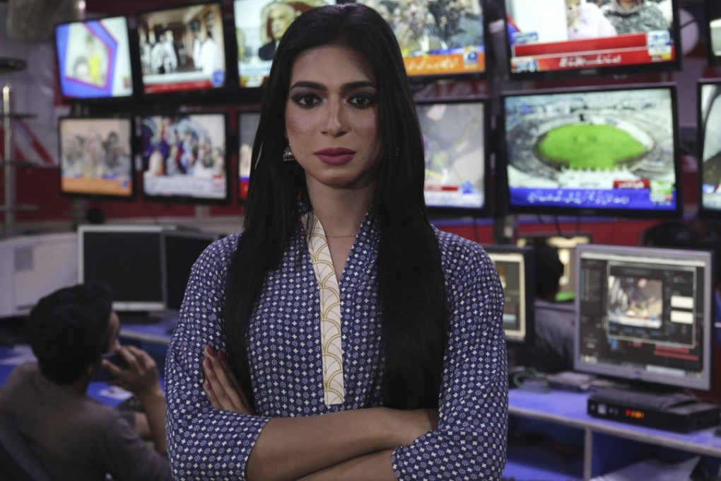 Pakistan's first transgender newsreader Marvia Malik. Photo: AP