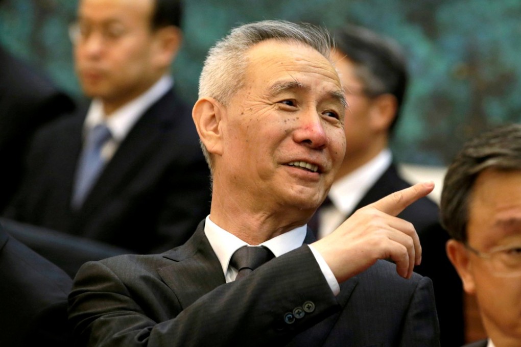 Liu He, a newly appointed vice-premier of China and also vice-chairman of the National Development and Reform Commission, at the Great Hall of the People, in Beijing last May. Photo: Reuters