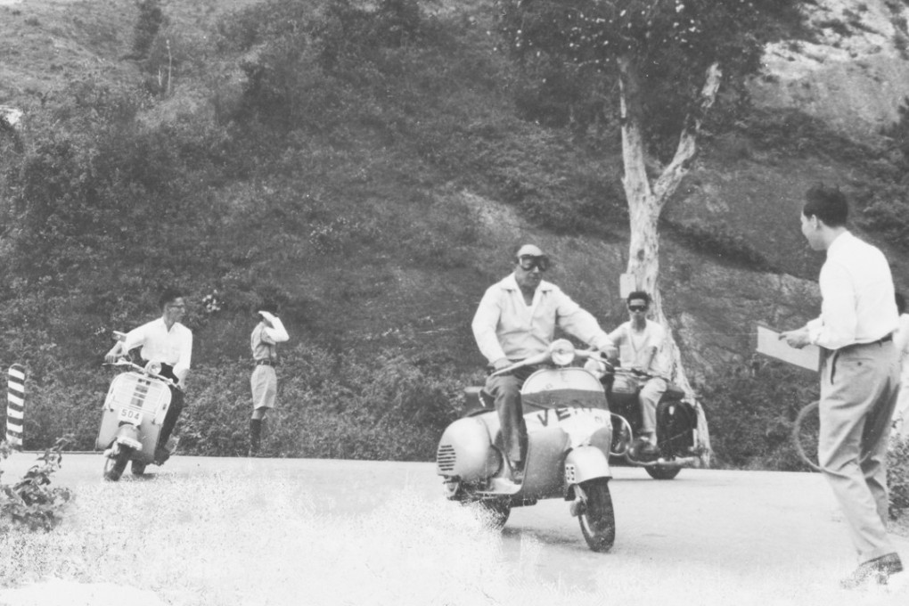Members of the Vespa Club in the New Territories.