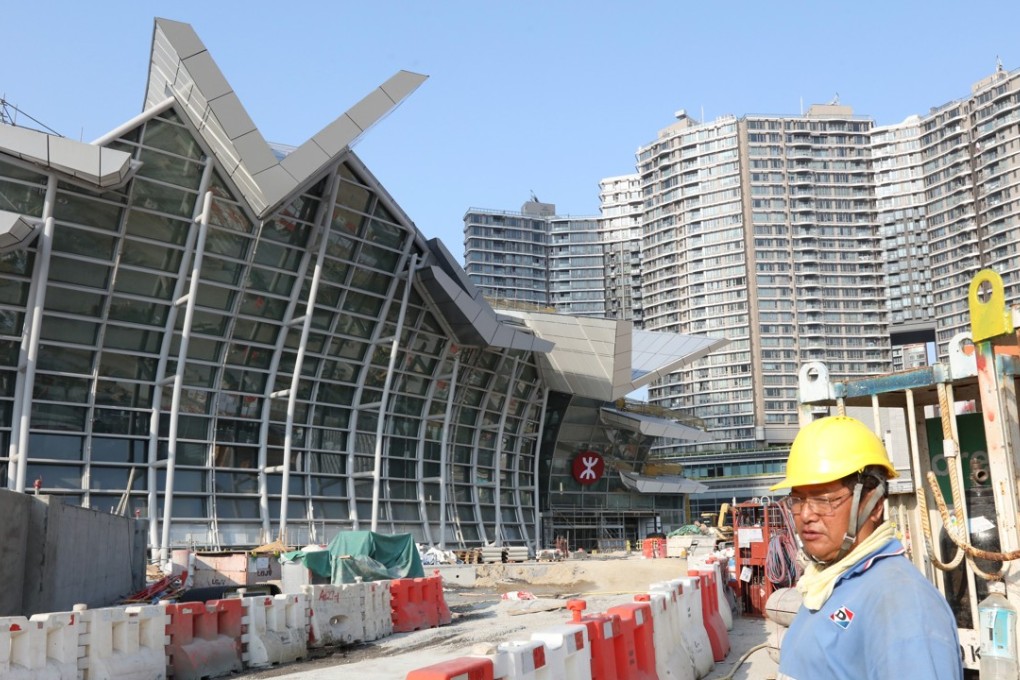 The West Kowloon terminus under construction. Photo: Felix Wong