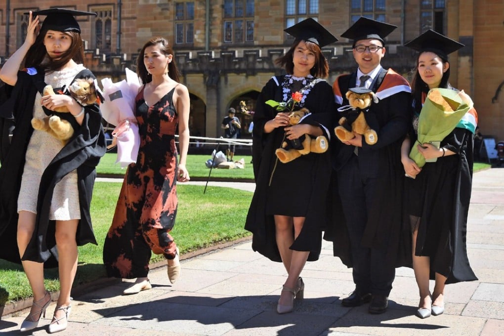 Ethnic Chinese students in Sydney. Increasingly, the Chinese diaspora is showing an interest in tracing its roots. Photo: AFP