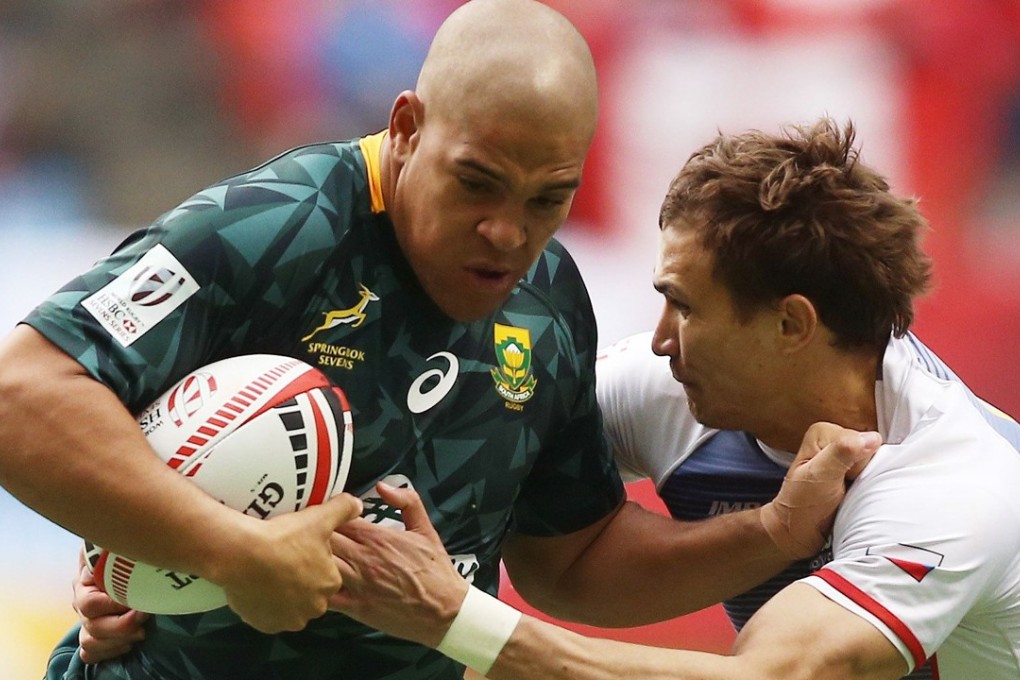 Zain Davids (left) is one of the more experienced members of South Africa’s squad for Hong Kong. Photo: AFP