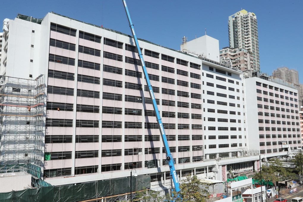 Kwong Wah Hospital in Yau Ma Tei is one of four hospitals targeted for redevelopment. Photo: Edward Wong