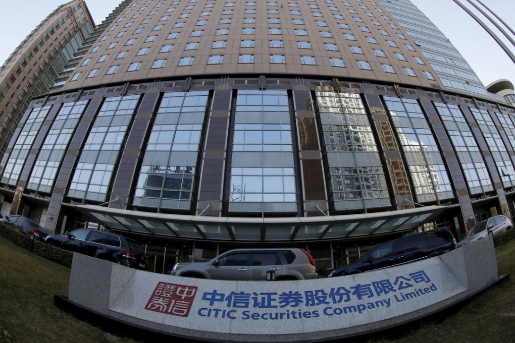 The largest Chinese brokers, including Citic and Haitong, have also stepped up efforts to secure a foothold in overseas markets such as Hong Kong. Photo: Reuters