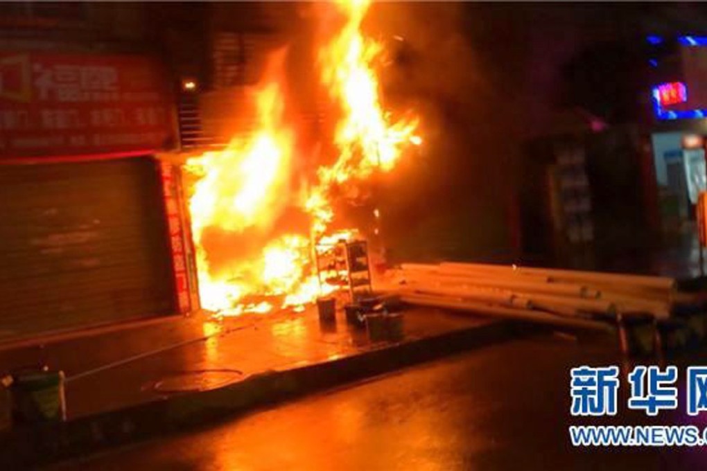 Four people were killed when a fire broke out in the early hours of Sunday at an electric-bicycle shop in Beijing. Photo: News.cn