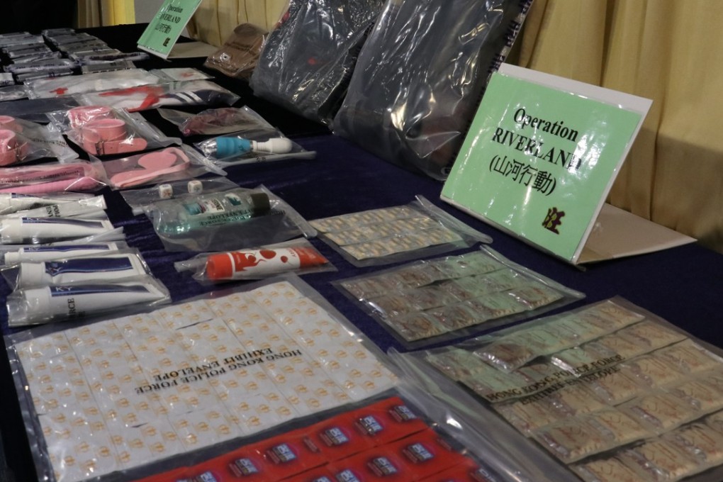 Items seized by police during Operation Riverland. Photo: Handout