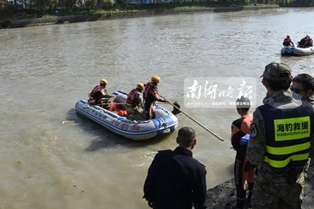 The area where the woman’s body was found. Photo: Thepaper.cn