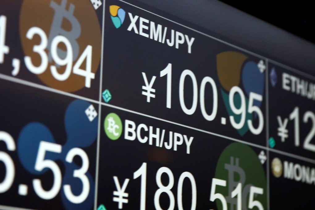 A monitor shows various cryptocurrencies' exchange rates against the Japanese Yen in Tokyo. File photo: Reuters