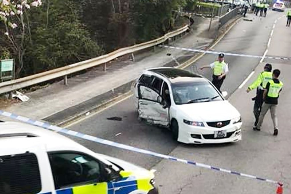 A photo from Facebook showing the scene of the crash.