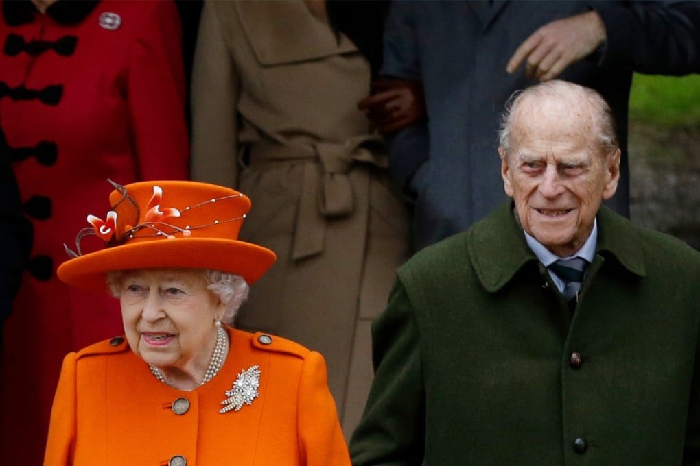 Prince Philip, pictured with Queen Elizabeth on Christmas Day 2017, has been admitted to a London hospital for hip surgery. Photo: AP