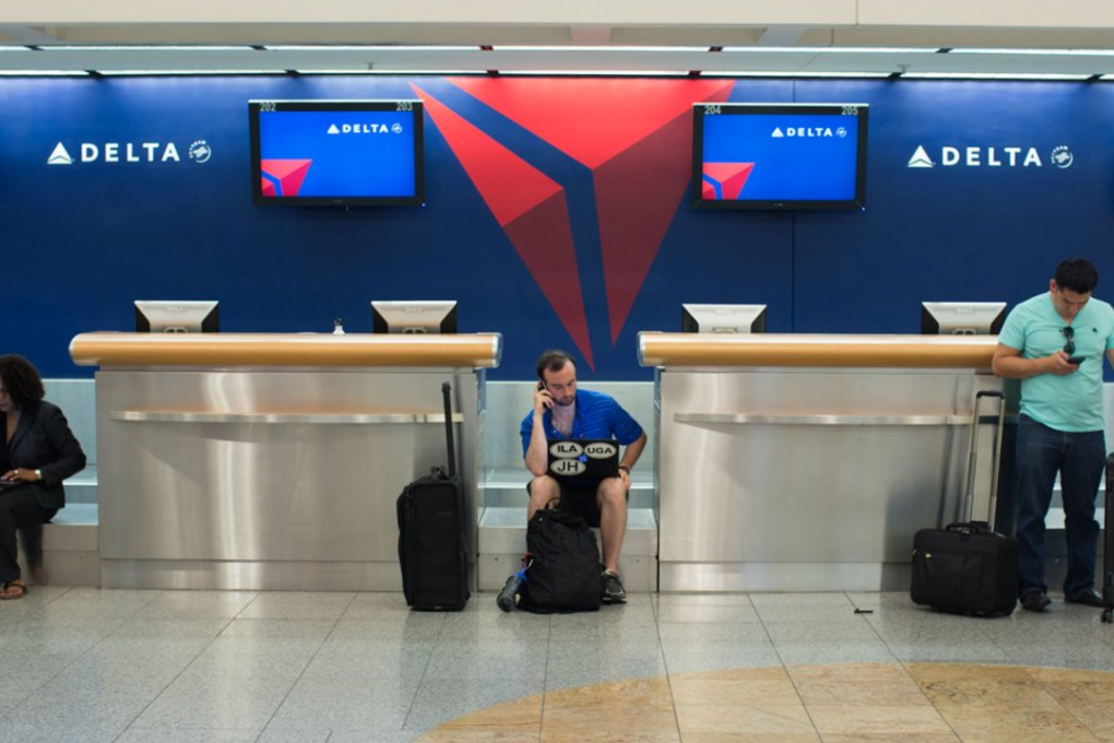 A Delta Air Lines counter. Photo: AP/Branden Camp