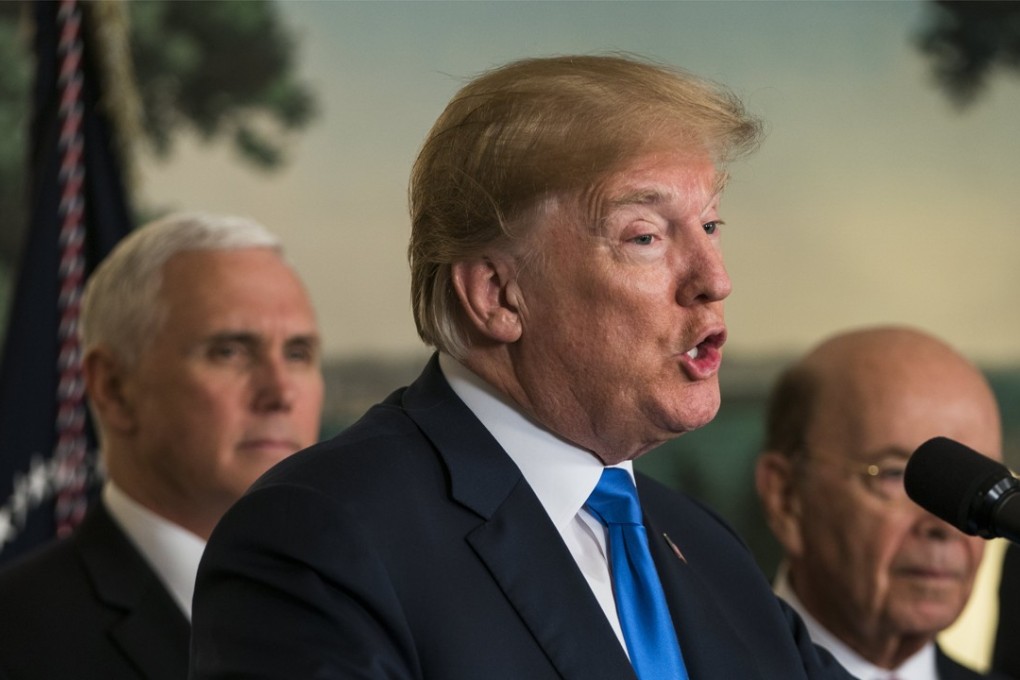 US President Donald Trump’s latest announcement raises the stakes in tit-for-tat trade action Washington and Beijing are aiming at each other. Photo: EPA-EFE