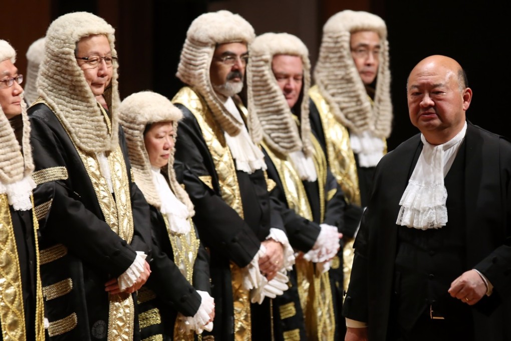 Chief Justice of the Court of Final Appeal Geoffrey Ma attends the ceremonial opening of the legal year in 2016. A shortage of judges has slowed the time it takes for trials to take place, but Ma has insisted that candidates be of a specific quality to fill vacancies. Photo: Sam Tsang