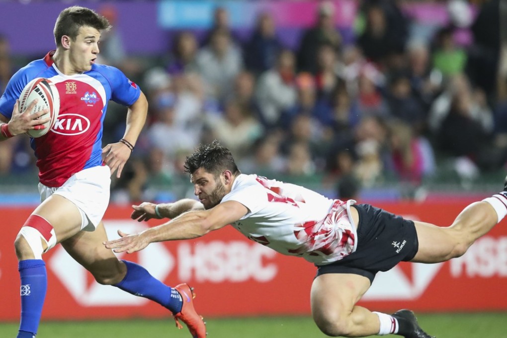 Chile on the rampage against Hong Kong. Photo: Edward Wong