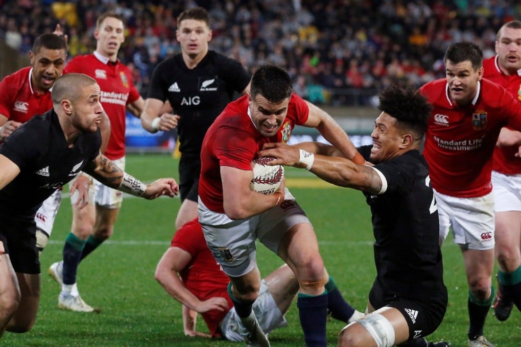 The British and Irish Lions on tour in New Zealand, but finally women could mix with former members of the Lions at the Carbine Club pre-Sevens lunch in Hong Kong this week. Photo: Reuters