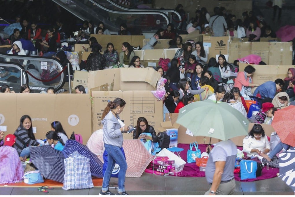 The city is home to about 370,000 domestic workers. Photo: Dickson Lee