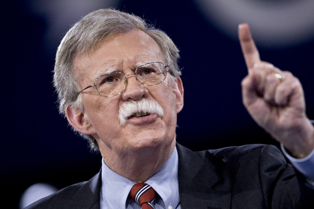 John Bolton has said American diplomacy with China has been too soft. Photo: Bloomberg