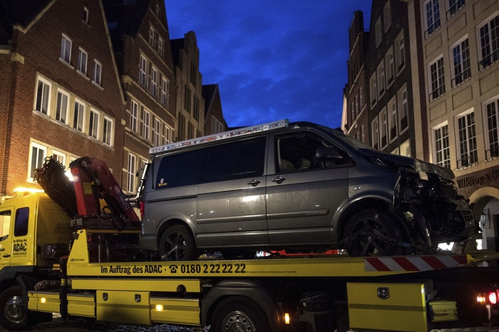 The van used in the deadly attack. Photo: AP