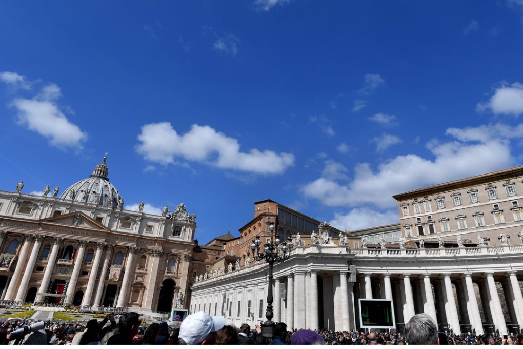 St Peter’s Square. The Vatican announced its police had arrested Monsignor Carlo Alberto Capella. Photo: AFP