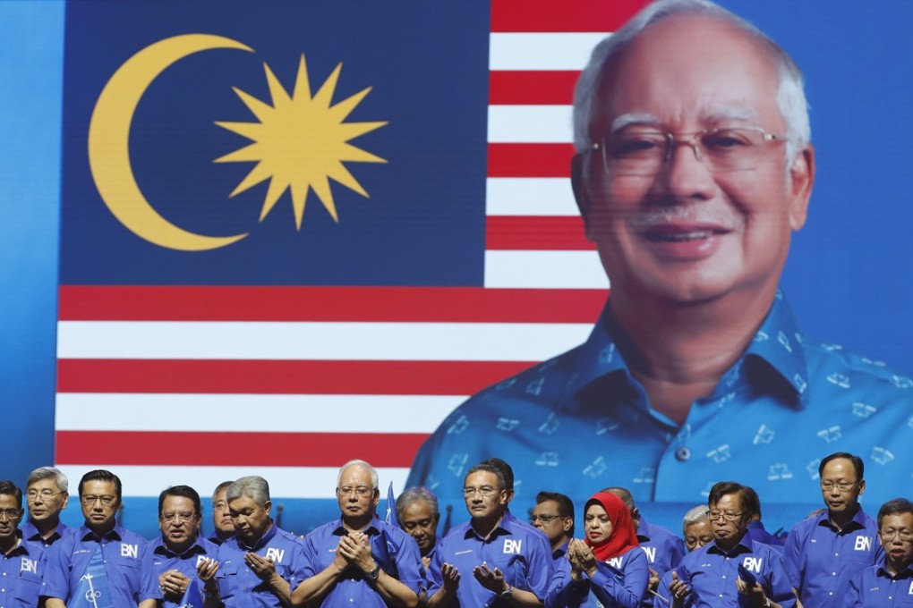 Malaysian Prime Minister Najib Razak at the launch of his campaign. Photo: AP