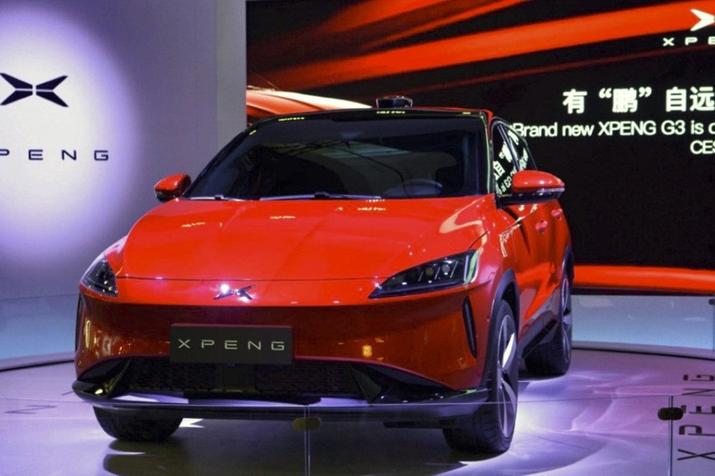 Xiaopeng Motors unveiled its first production car at the CES trade show in Las Vegas in January. Photo: SCMP handout