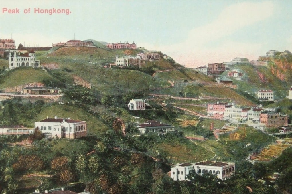 View towards Mt Gough with The Peak church (undated).