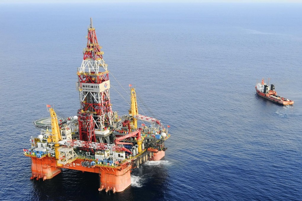 A file picture of a deepwater drilling rig in the South China Sea. Photo: Associated Press