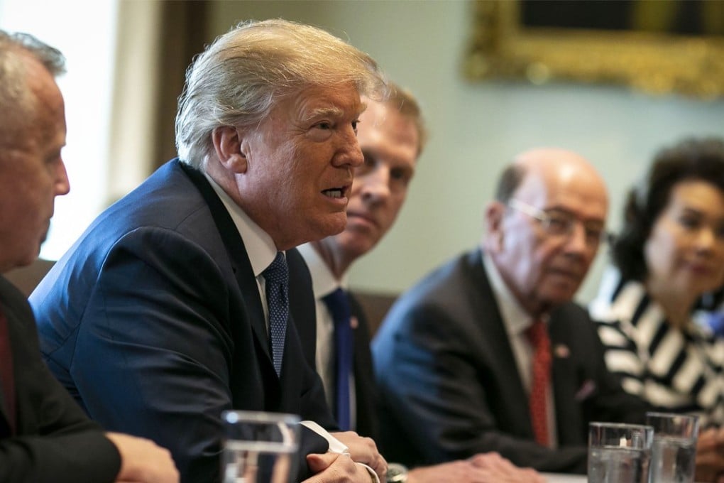 US President Donald Trump promised US farmers that they would emerge from a trade dispute with China better off despite threats from Beijing to impose tariffs on American agricultural products. Photo: Bloomberg