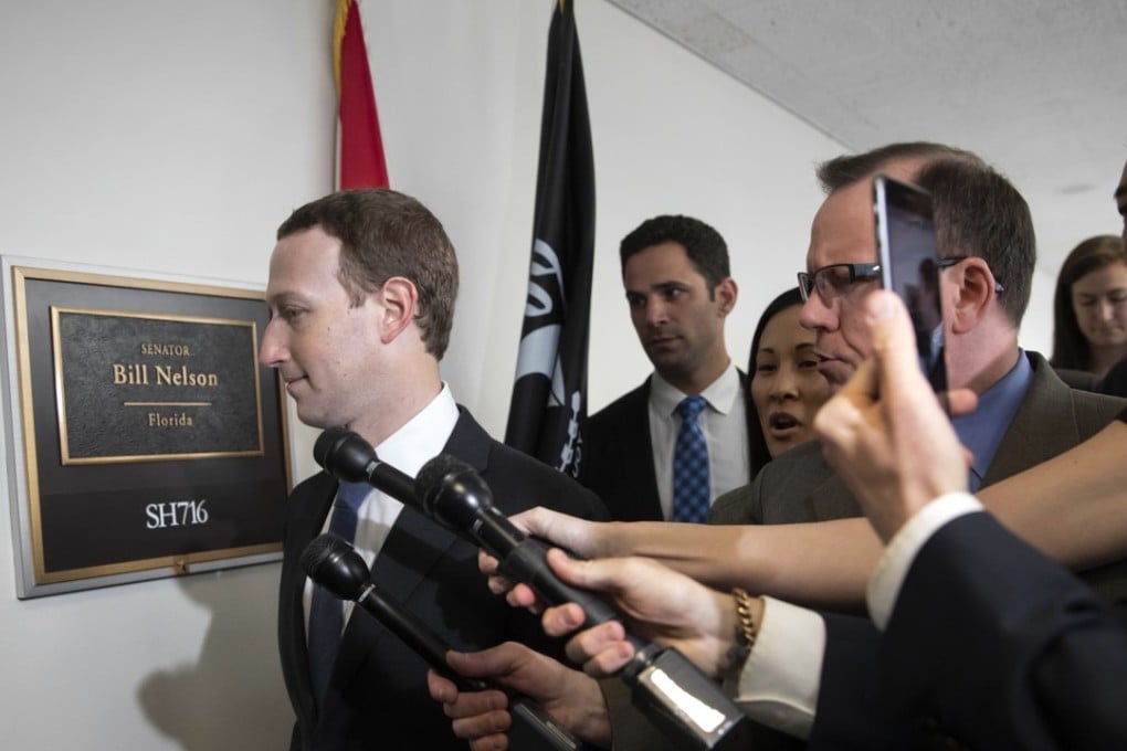 Zuckerberg arriving on Capitol Hill in Washington on Monday. In testimony to be delivered at a congressional hearing, he said that he took responsibility for privacy breaches at Facebook and that the social media company was taking steps to restrict access to such data. Photo: AP