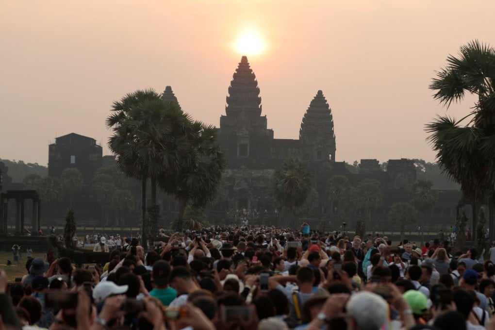 PM Hun Sen gave no more details of the plots expect to say one blast was planned at a landmark Phnom Penh Buddhist stupa, and another in Siem Reap, home to the Angkor temple complex (pictured). Photo: AFP