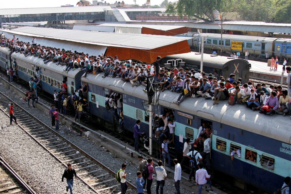 A train in India careened out of control on Saturday after workers forgot to install brakes while they were replacing the engine. Pictured: A train station in Ajmer, India, in 2016. Photo: Reuters