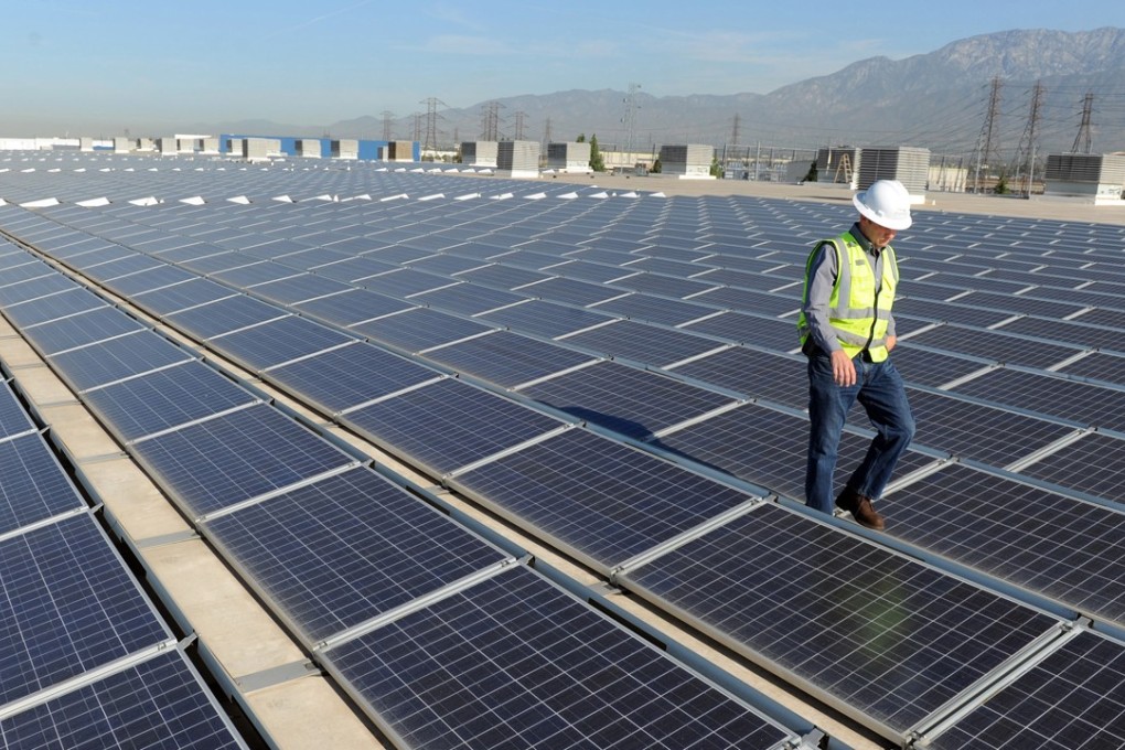 The Trump administration in January announced a 30 per cent tariff on Chinese solar panel exports to the US. Photo: Los Angeles Times