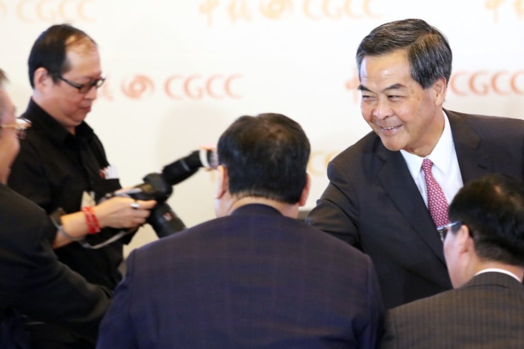 Former chief executive Leung Chun-ying, the vice-chairman of the Chinese People’s Political Consultative Conference, exhorted Hong Kong’s advisers to Beijing to do more youth outreach and strengthen society’s love for China. Photo: Felix Wong